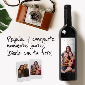 vino personalizado con tu foto