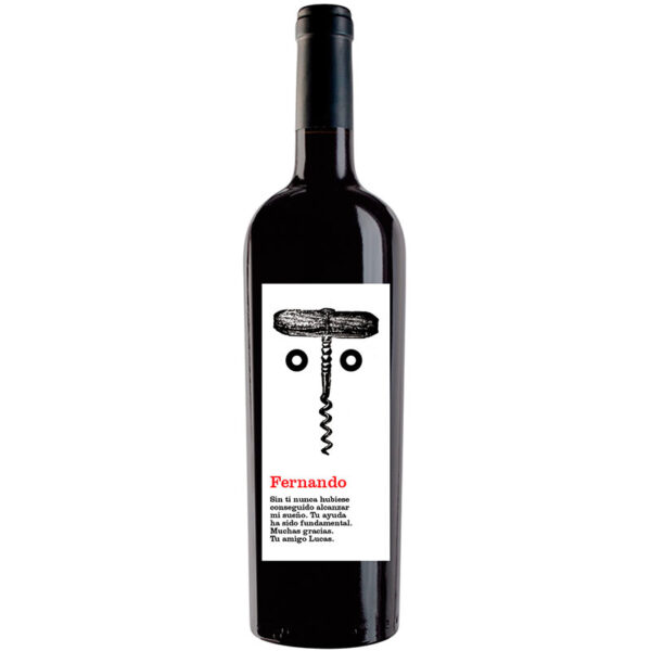 Botella de vino personalizada A002