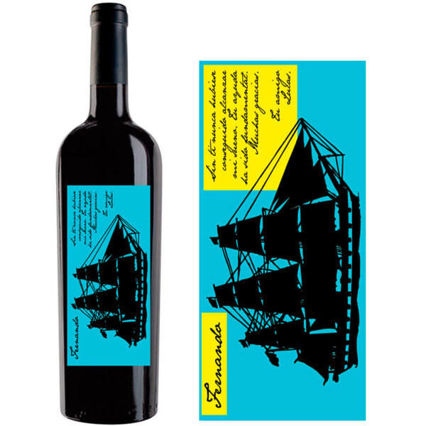 Botella de vino personalizada A003 - Imagen 2
