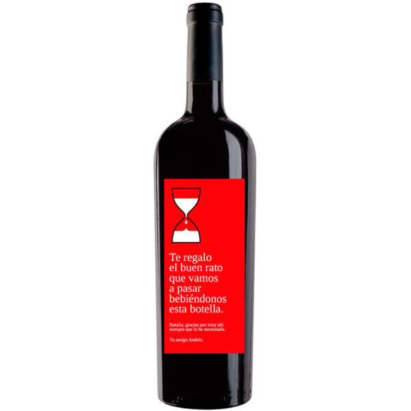 Botella de vino personalizada A005