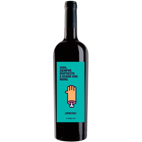 Botella de vino personalizada A008