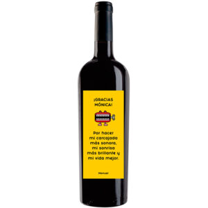 Botella de vino personalizada A009