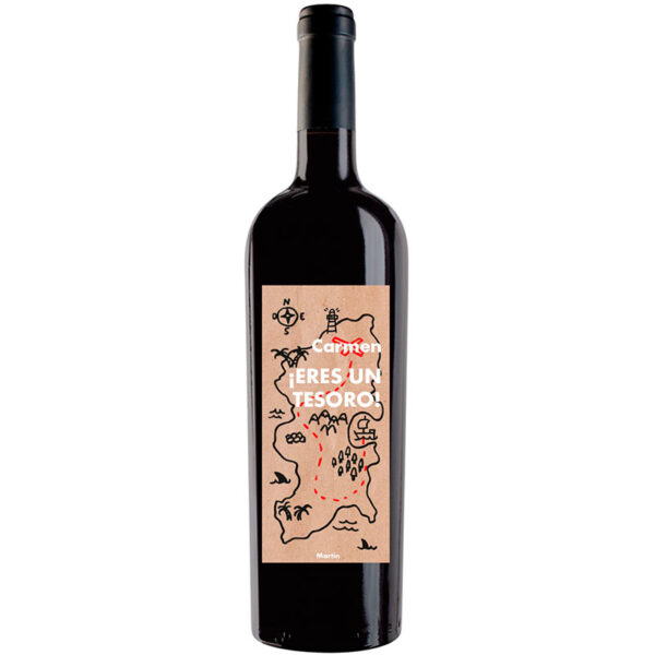 Botella de vino personalizada A010