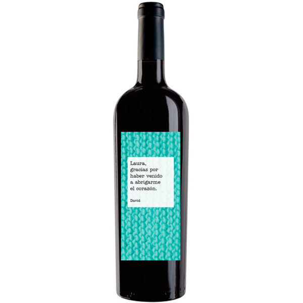 Botella de vino personalizada A011