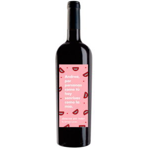 Botella de vino personalizada A012