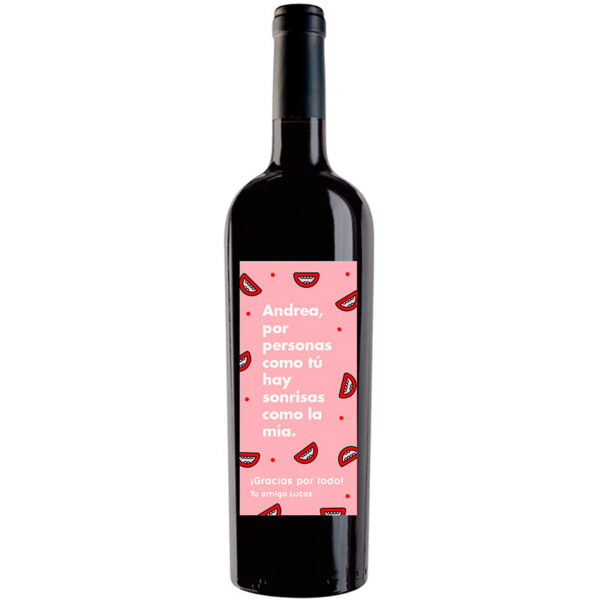 Botella de vino personalizada A012