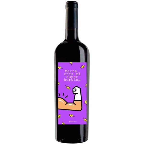 Botella de vino personalizada A014