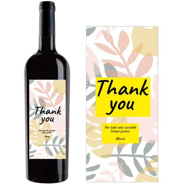 Botella de vino personalizada A015 - Imagen 2