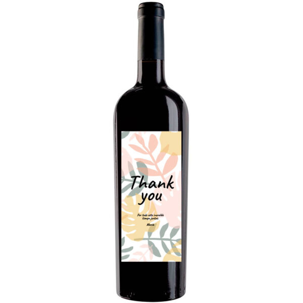 Botella de vino personalizada A015