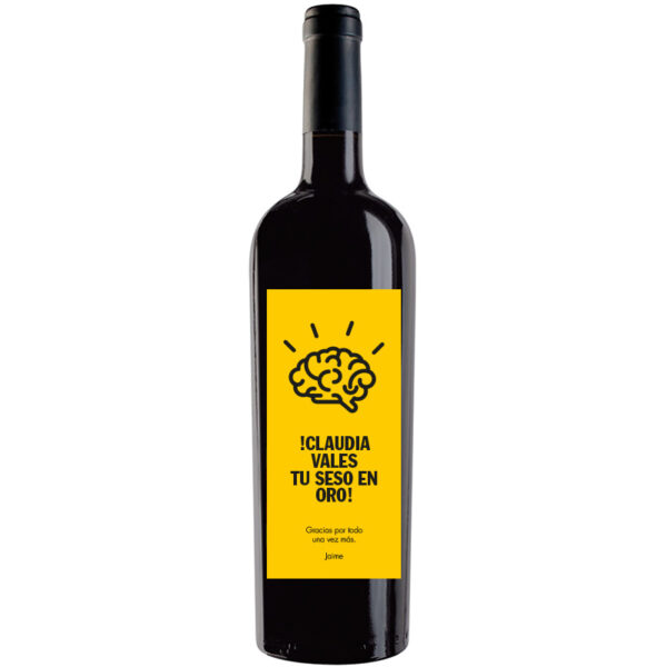 Botella de vino personalizada A017