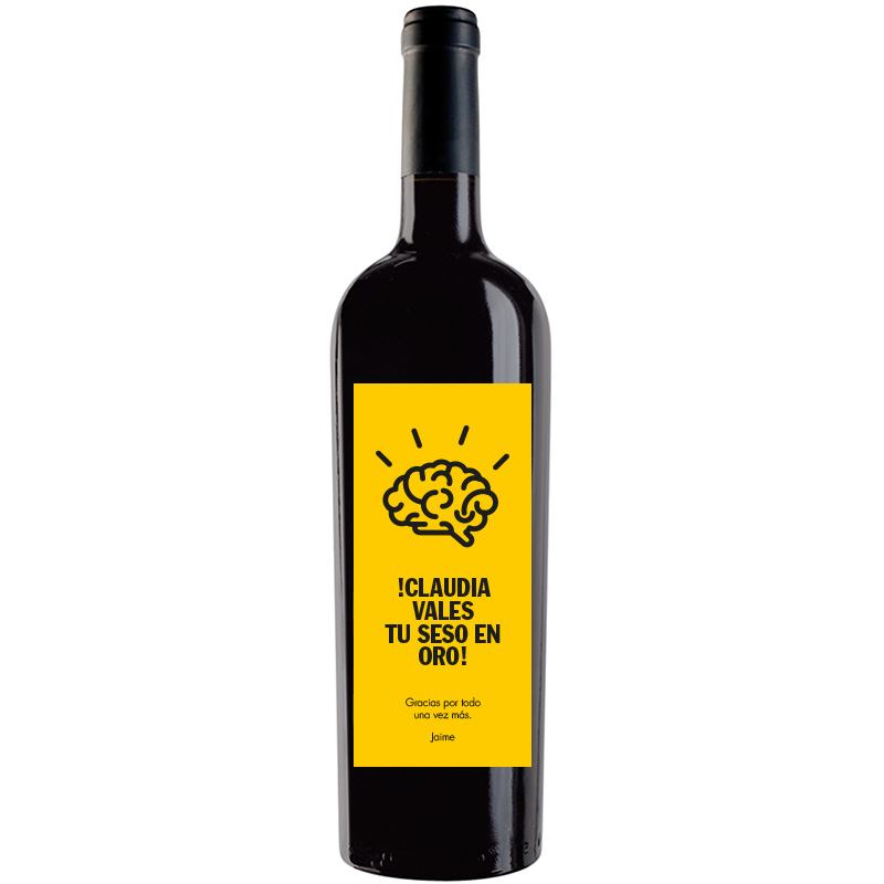 Botella de vino personalizada A017