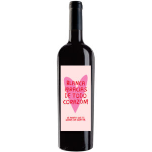 Botella de vino personalizada A020