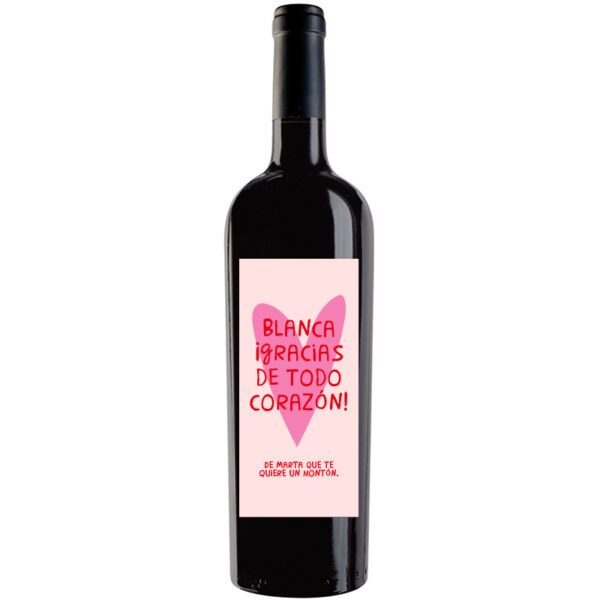 Botella de vino personalizada A020