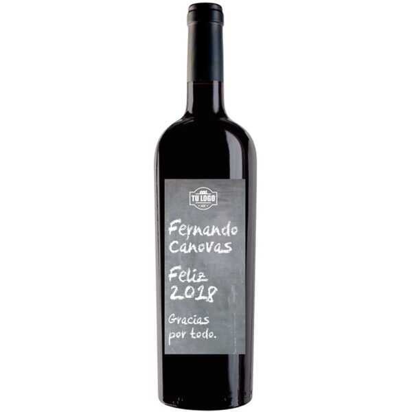 Botella de vino personalizada regalo de empresa EM003