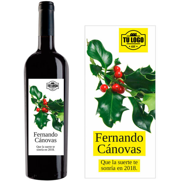 Botella de vino personalizada regalo de empresa EM004 - Imagen 2