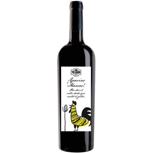 Botella de vino personalizada regalo de empresa EM005