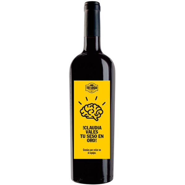 Botella de vino personalizada regalo de empresa EM007