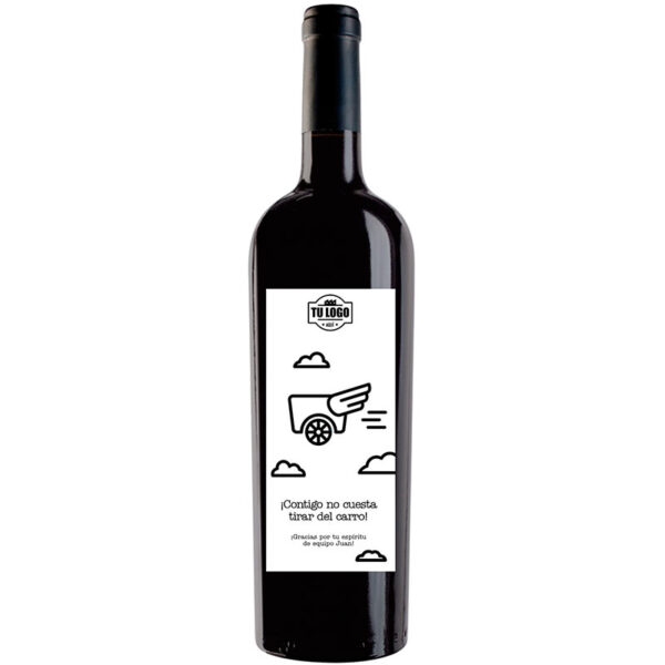 Botella de vino personalizada regalo de empresa EM008