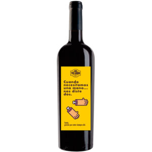 Botella de vino personalizada regalo empresa EM010
