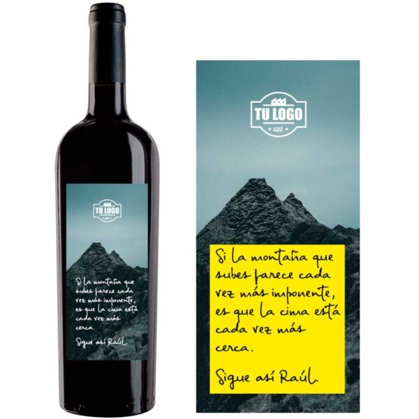 Botella de vino personalizada regalo de empresa EM013 - Imagen 2