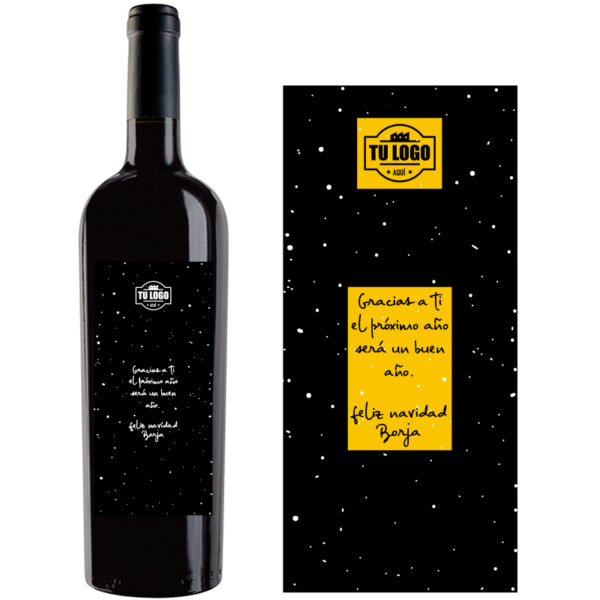 Botella de vino personalizada regalo de empresa EM015 - Imagen 2