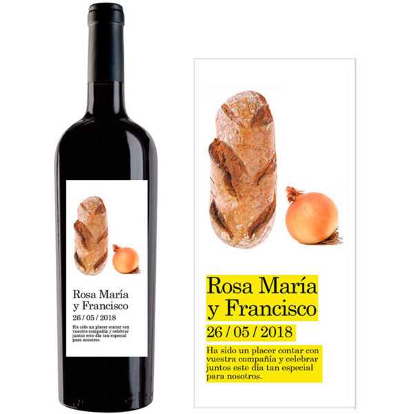 Botella de vino personalizada EV003 - Imagen 2