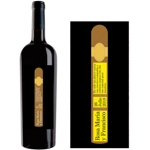 Botella de vino personalizada EV006 - Imagen 2