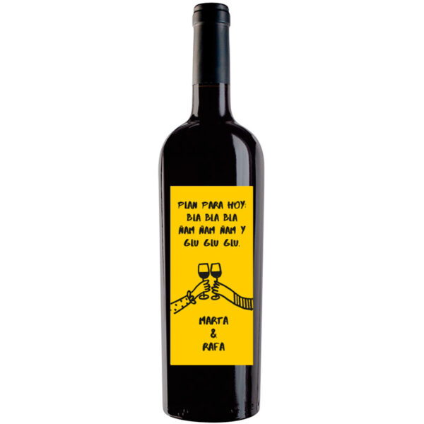 Botella de vino personalizada EV009