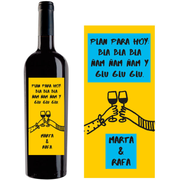 Botella de vino personalizada EV009 - Imagen 2