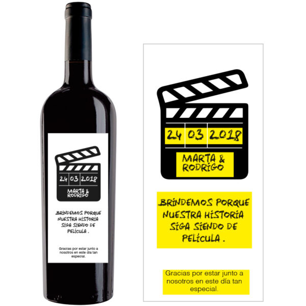 Botella de vino personalizada EV011 - Imagen 2