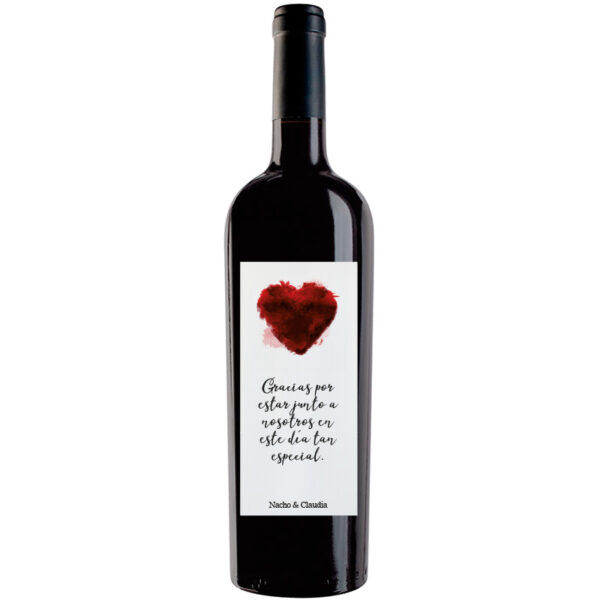 Botella de vino personalizada EV013