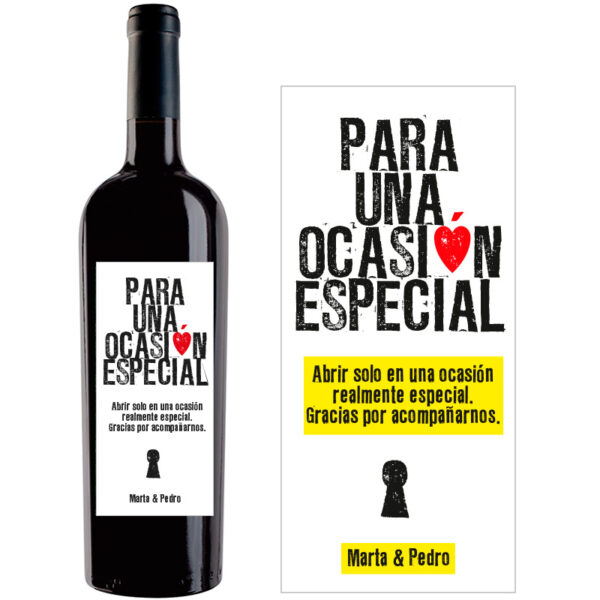Botella de vino personalizada EV014 - Imagen 2