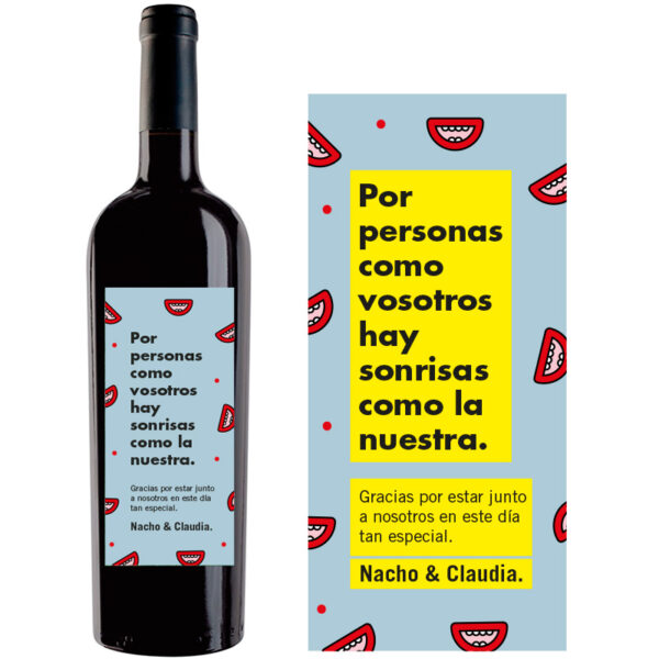 Botella de vino personalizada EV015 - Imagen 2