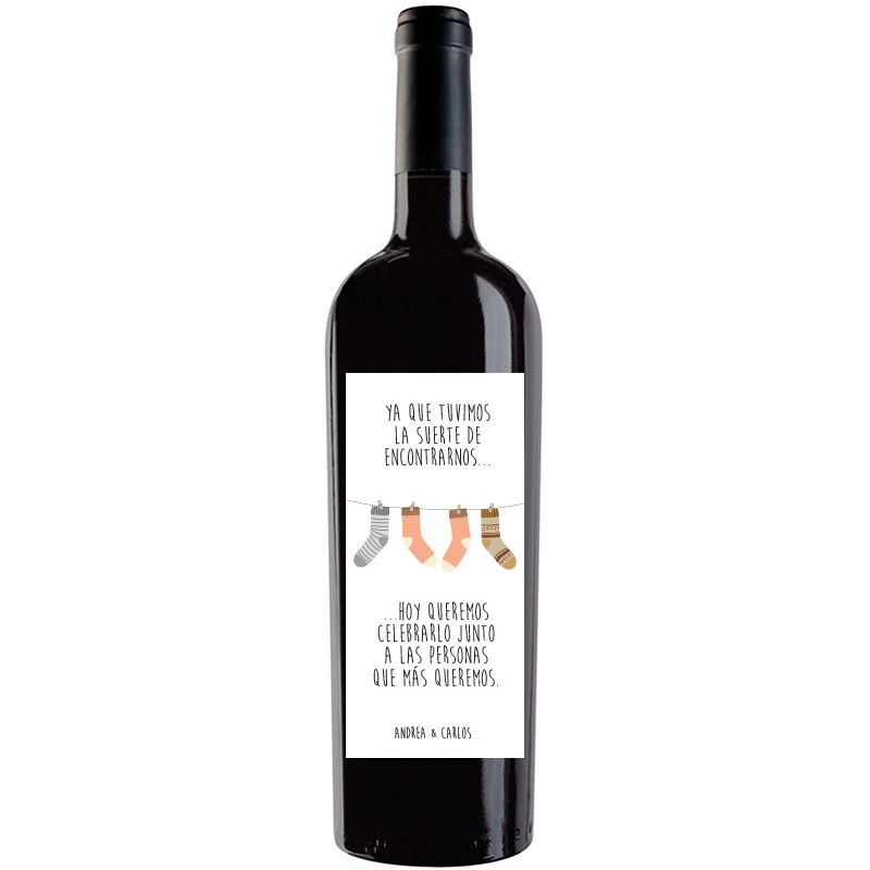 Botella de vino personalizada EV017