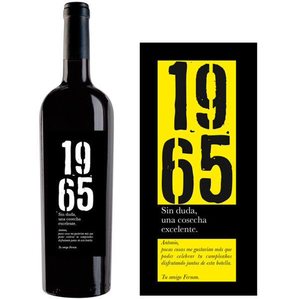 Botella de vino personalizada F003 - Imagen 2