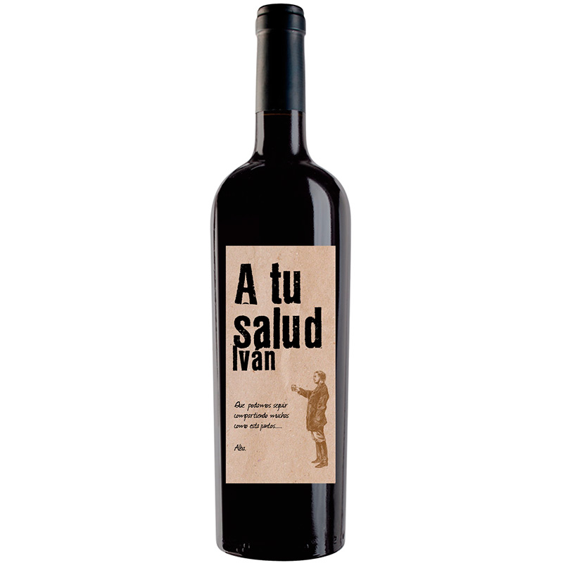 Botella de vino personalizada F004