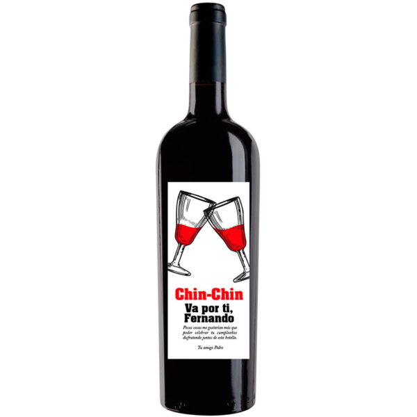 Botella de vino personalizada F006