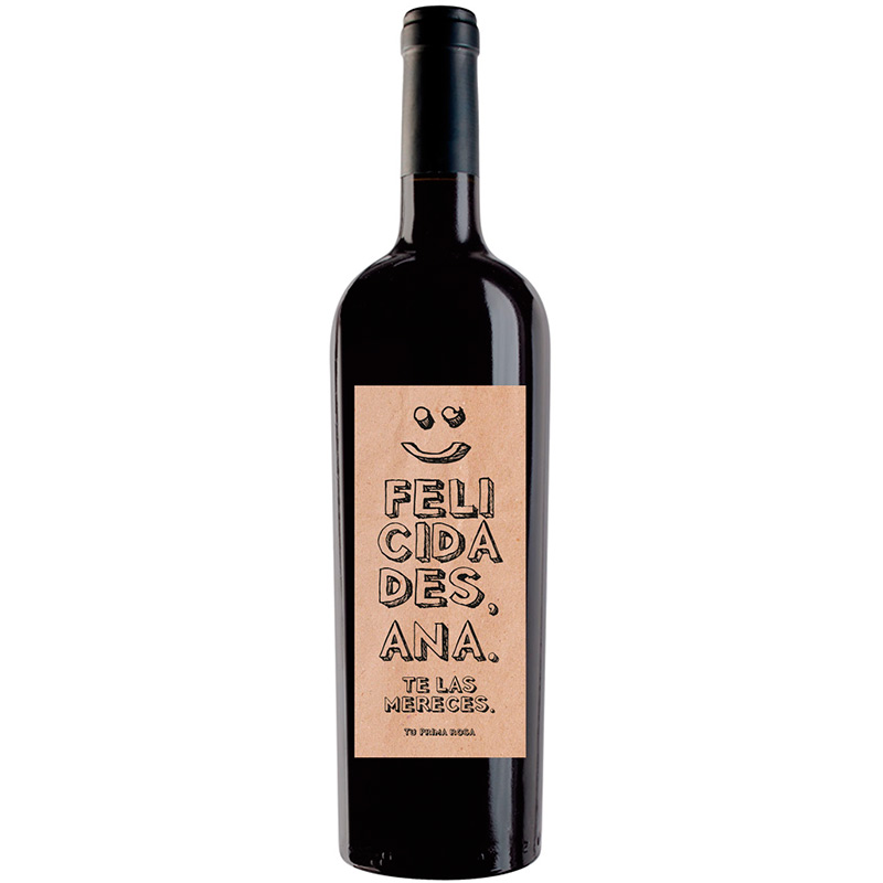 Botella de vino personalizada F007