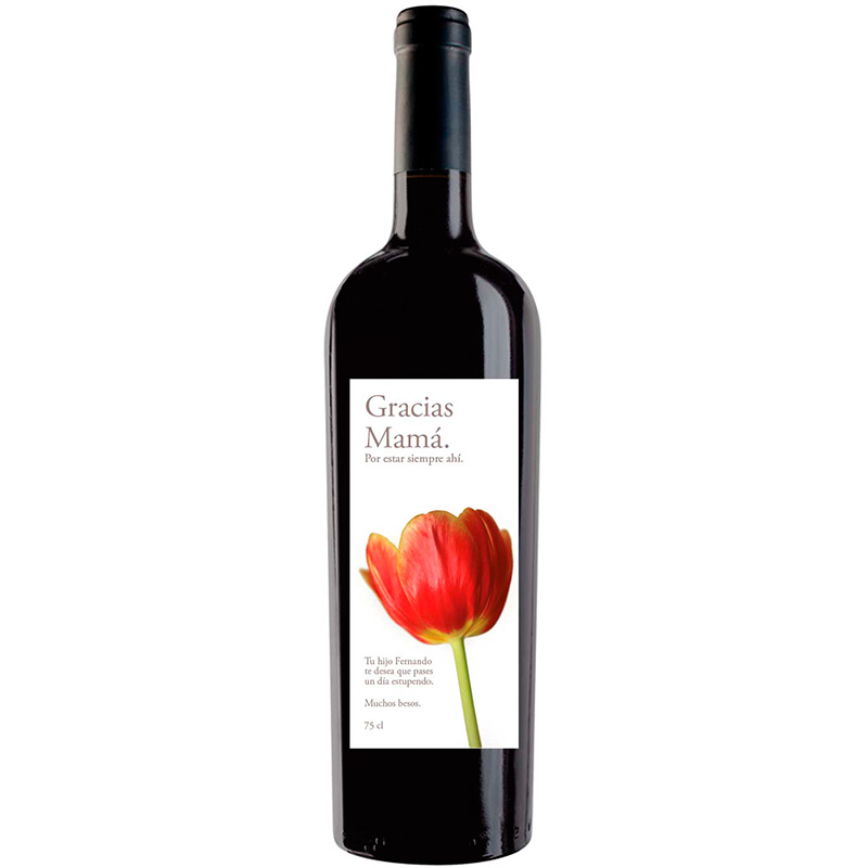 Botella de vino personalizada F009