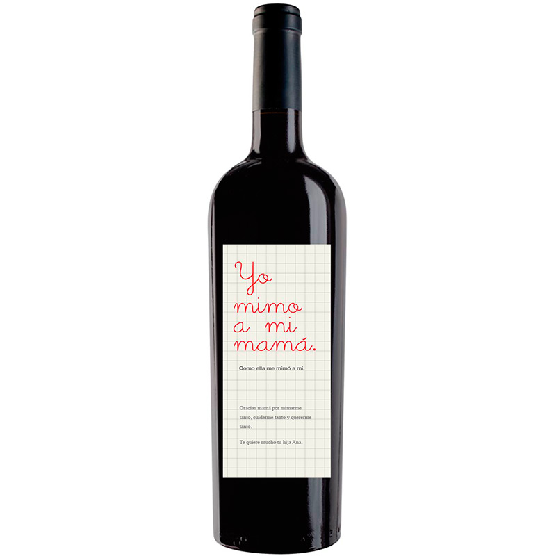 Botella de vino personalizada F010