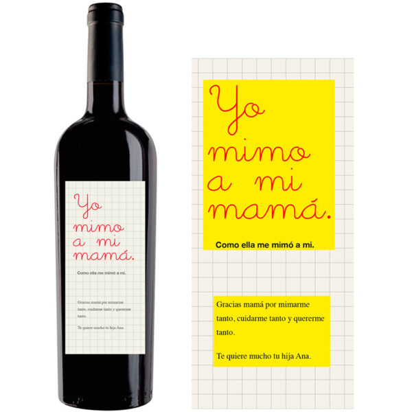 Botella de vino personalizada F010 - Imagen 2