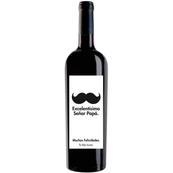Botella de vino personalizada F011