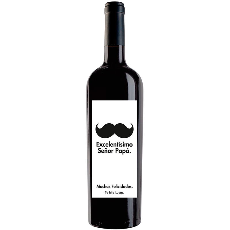 Botella de vino personalizada F011