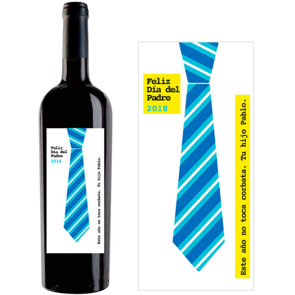 Botella de vino personalizada F013 - Imagen 2