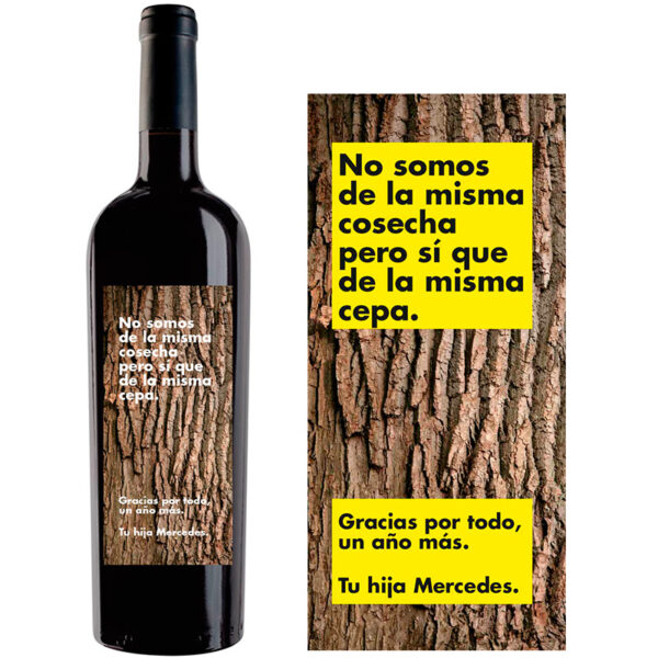 Botella de vino personalizada F015 - Imagen 2
