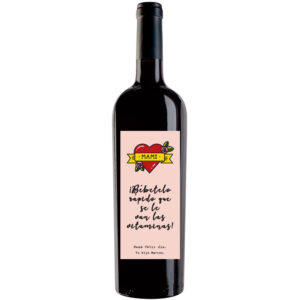Botella de vino personalizada F017