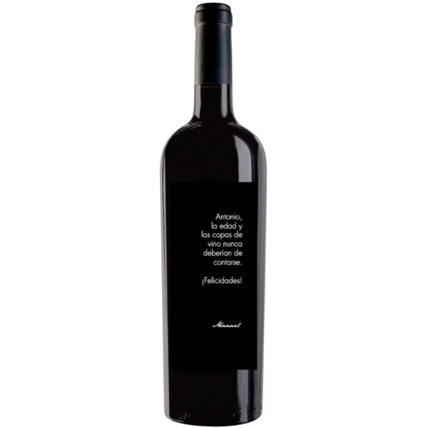 Botella de vino personalizada F030
