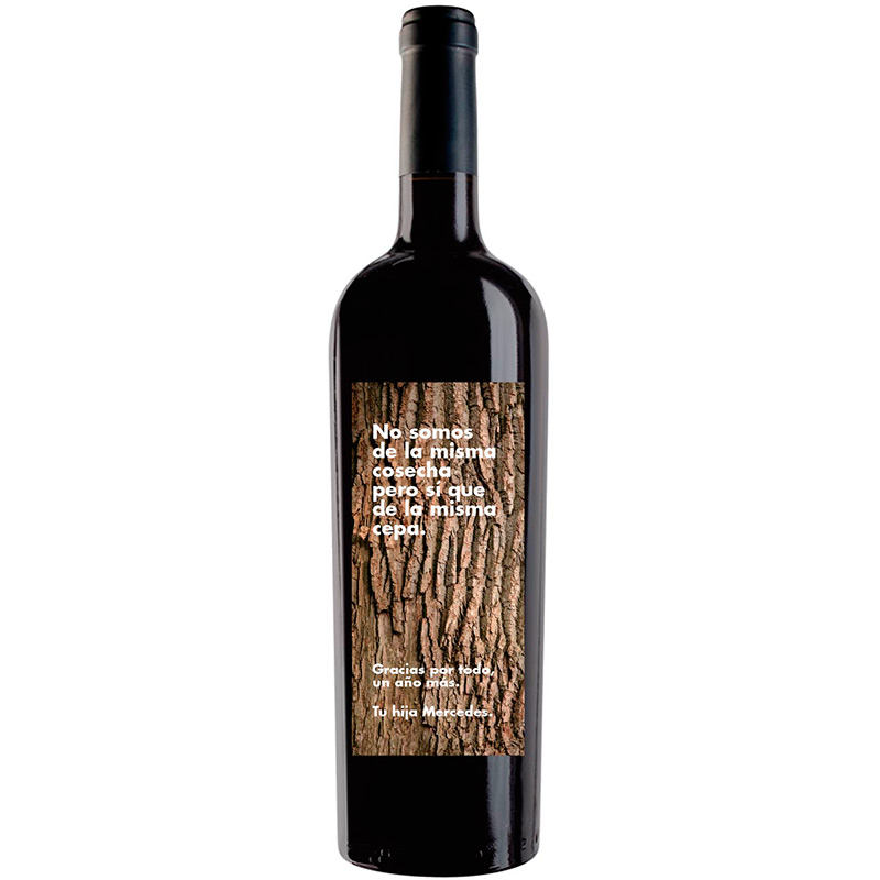 Botella de vino personalizada F015