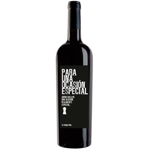 Botella de vino personalizada L001