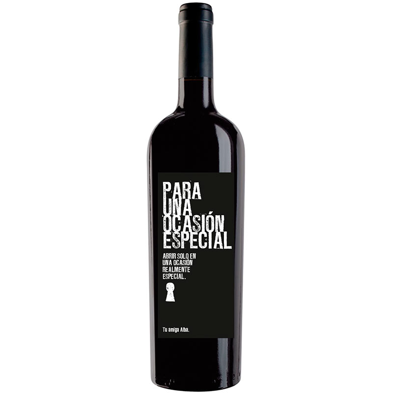 Botella de vino personalizada L001